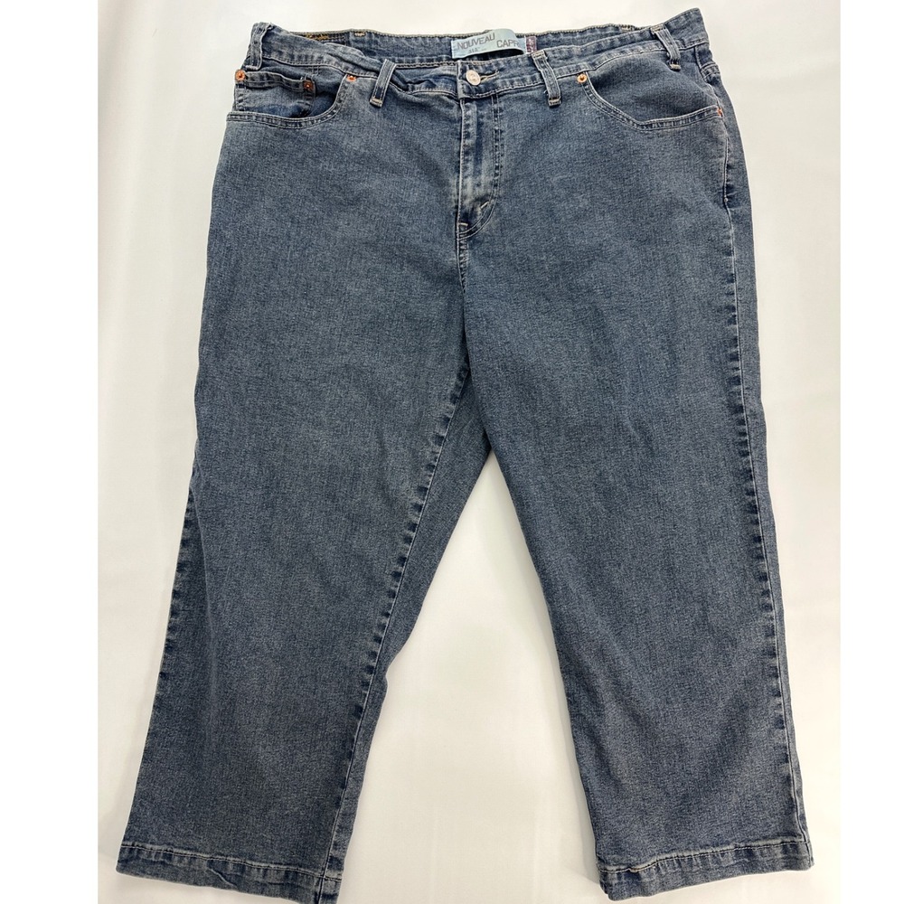 Levi's Nouveau Capri 515 Denim‎ Jeans Women's Size 22 Blue Wash Cropped - Picture 2 of 10